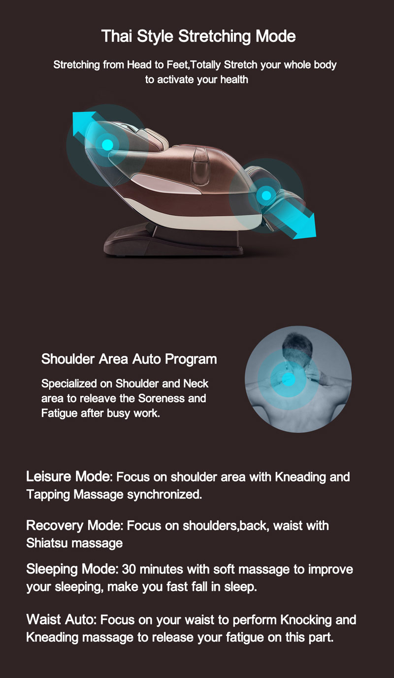 Stretching style Activative Massage Chair