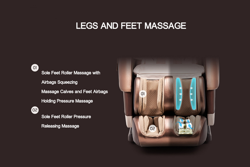 Feet Roller Pressure Relieving Massage Chair