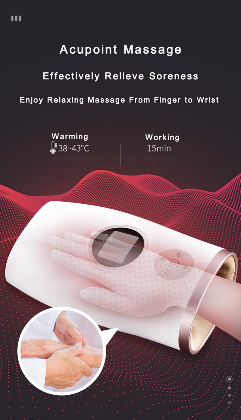 Finger Care Acupoint Warming Hand Massagerr